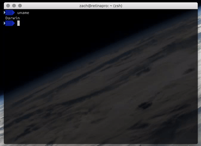 Terminal showing macOS (and my custom theme) and Ubuntu over SSH